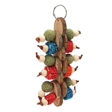 Imagem de Hamster Artesanal Chew Toys Grass Bola Pendurada Brinquedos para a Moagem de Dentes Melhorar