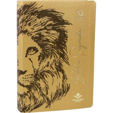 Imagem de Bíblia Sagrada NAA - Capa Luxo - Leão Dourado  - SBB