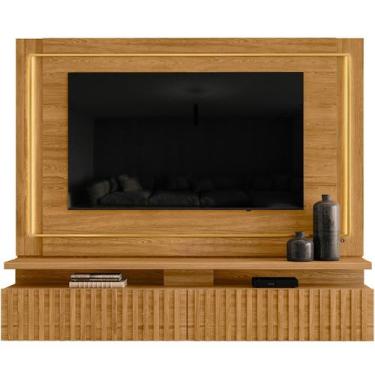 Imagem de Painel Suspenso para Tv 75 Polegadas Ripado com Led Hera - Madetec, Cu