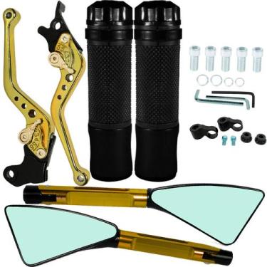 Imagem de Manete de freio embreagem esportivo a disco YBR125 XTZ125 YS Fazer Lan