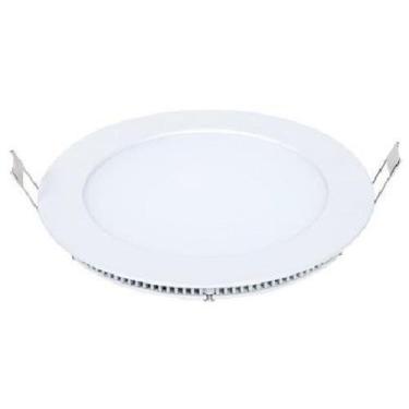 Imagem de Plafon LED Embutir Redondo 18W 3000K Leitoso Blumenau, Branco