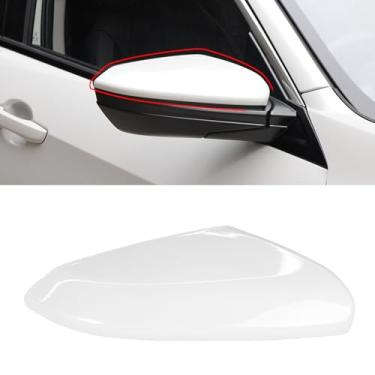 Imagem de OWITAT Compatível com Honda Civic 2016-2021 tampa do espelho lateral do passageiro direito, substituição da capa do espelho retrovisor para 10ª geração Civic, 2019-2022 Insight Platinum White Pearl RH