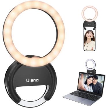 Imagem de Luz de anel selfie ULANZI recarregável 40 LEDs 3000-6500K