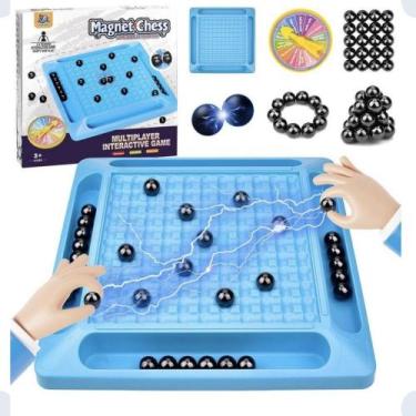 Imagem de Xadrez Magnético Infantil Educativo Portátil Tabuleiro Peças Magnética