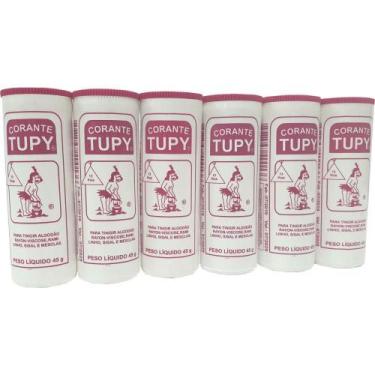 Imagem de Corante em PÓ PINK TUPY para Algodão Pacote com 6 - Corantes TUPY