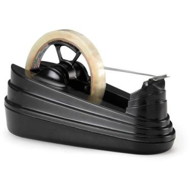 Imagem de Suporte para Fita Adesiva Grande Preto Waleu Durável e Versátil