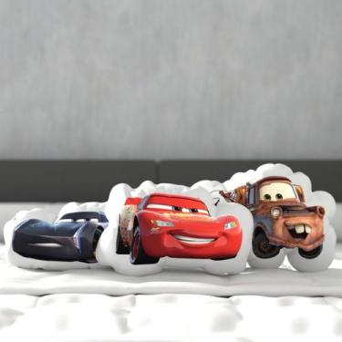 Imagem de Kit 3 Almofadas 3D Relâmpago Mcqueen - Disney - KN DECOR