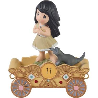 Imagem de Precious Moments Disney Showcase Collection Estatueta Pocahontas de 11 anos - ideal para meninas, parte da série Disney Birthday Parade