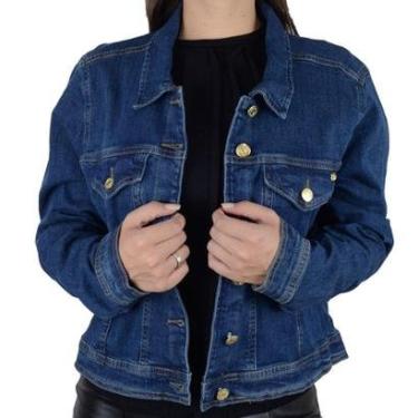 Imagem de Jaqueta Feminina Ouzzare Jeans Azul Médio - ZZ807-Feminino