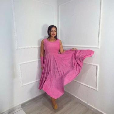 Imagem de Vestido de Dança Coreografia Lurex Moda Evangélica Feminina - MISS FLO