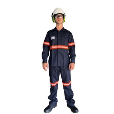 Imagem de Conjunto Uniforme Nr10 Anti Chamas Eletricista - WW Uniformes, G, Azul