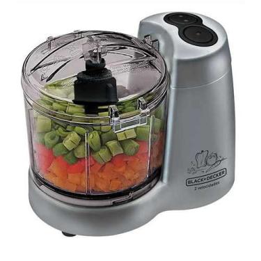 Imagem de Mini Processador 2 Velocidades HC32P 120W Prata Black&Decker