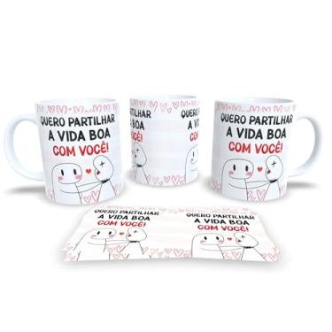 Imagem de Caneca de Porcelana dia dos Namorados Amor com Toque de Humor (Quero partilhar a vida boa com você)