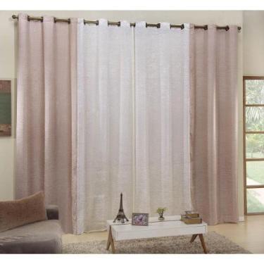 Imagem de Cortina Celeste 5,00x2,70 Cetim Amassado sala ou quarto - RIFFO STORE,