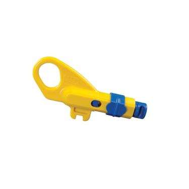 Imagem de Klein Tools 55918 Cinto de ferramentas, cinto de ferramentas para eletricista para uso com bolsas modulares do sistema modular Klein Tools Click Lock, tamanho M, amarelo/azul