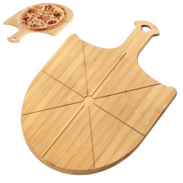 Imagem de KWYADLUO Pizza Peel 30,5 cm, 1 pacote, tábua de pizza de bambu