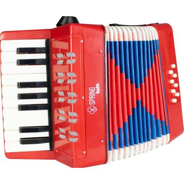 Imagem de Acordeon Spring Kids Spk-17 Vermelho