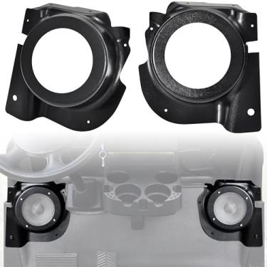 Imagem de SAUTVS Suporte para caixa de som Under Dash Kick para E-Z-Go RXV 2008+, painéis frontais, suporte para alto-falantes de 16,5 cm, 2 peças, fácil instalação