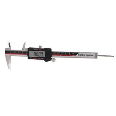 Imagem de Digital Micrômetro Caliper Leitura Precisa Escala Clara Vernier Caliper para Casa, Uma Chave Conversão, LR44 Bateria, de Medição de Capacitância Linear (Preto)