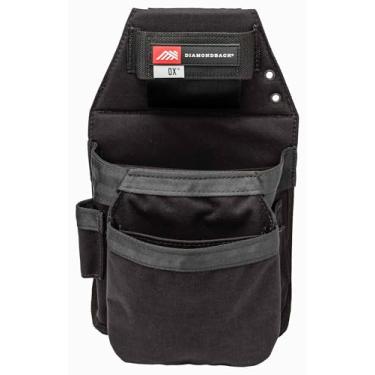 Imagem de Diamondback Bolsa de ferramentas Ox 2.0 - Bolsa de cinto de ferramentas do lado direito - Bolsas de ferramentas ideais para carpinteiro e eletricista para ferramentas, perfuradores e fixadores (preto