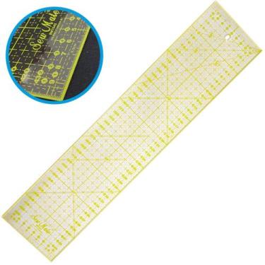 Imagem de Regua Corte 10x45cm Patchwork Cartonagem Scrapbook Sew Mate