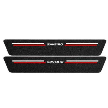 Imagem de Kit Soleira Protetora Porta Premium Red PVC - Saveiro - Jhow Adesivos