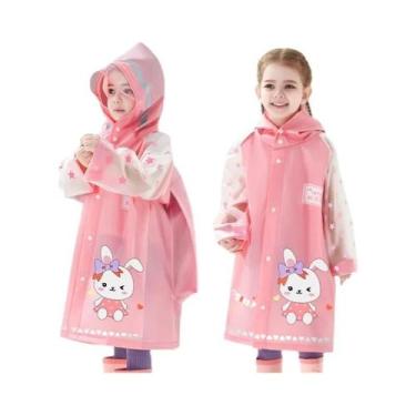 Imagem de Poncho De Chuva Infantil À Prova D'água, Desenho Animado, Unicórnio, D