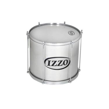 Imagem de Surdo Izzo 14x30 Profissional Em Alumínio 6 Afinações Com Pele Leitosa