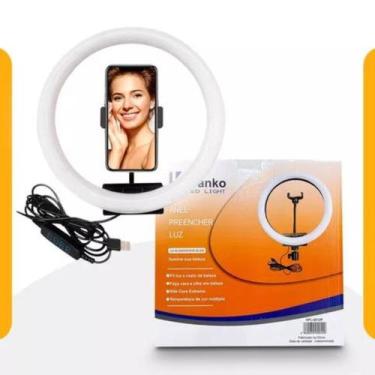 Imagem de Ring Light Profissional LED Grande com Tripé Ajustável  Iluminação Ide