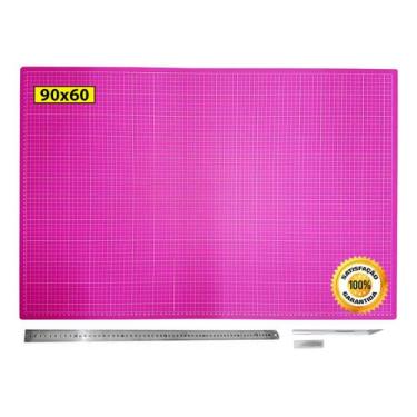 Imagem de Base Corte A1 90x60 Régua Inox 60 Estilete Bisturi Precisão - De Acord