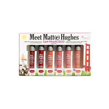Imagem de theBalm Meet Matte Hughes San Francisco - Conjunto Com 6 Mini Batons Líquidos De Longa Duração, 2,4 Fl. Oz.