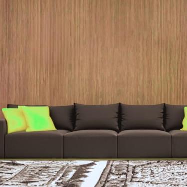 Imagem de Papel de Parede PREMIUM Madeira Tabaco Claro 10 metros = 2 Rolos de 5m X 45cm Adesivo Autocolante Móveis e Parede