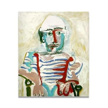Imagem de Murais Seated Man Diego Rivera – Arte do Realismo Socialista Mexicano, Muralista do Século 699, Coleção Clássica do Museu de Nova York para Decoração de Casa 50 x 60 cm