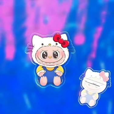 Imagem de Chaveiro De Acrílico Hellokitty Com Pingente De Anime Fofo Labubu Pres