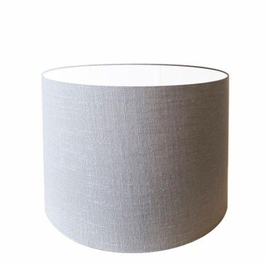 Imagem de Cúpula em Tecido Cilindrica Abajur Luminária Cp-4146 40x30cm Rustico Cinza
