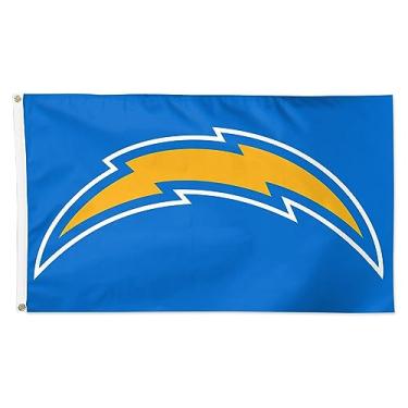 Imagem de WinCraft Bandeira de um lado com logotipo principal Los Angeles Chargers 3' x 5'