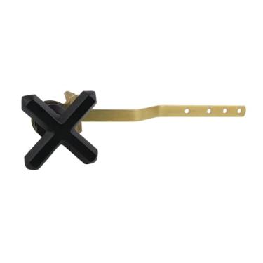 Imagem de Kingston Brass KTCHX0 Alavanca de tanque de vaso sanitário com montagem frontal francesa, preto fosco