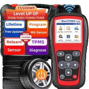 Imagem de Autel MaxiTPMS TS508WF Ferramenta de reaprendizagem TPMS, atualização da ferramenta TS508 / TS408 TPMS, ativar/reaprender todos os sensores, programar sensores de Autel , redefinir/diagnosticar TPMS