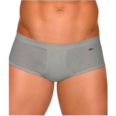 Imagem de Cueca Zorba 185 Slip Linea 100% Algodão Bojo com Abertura, Grafite, GG