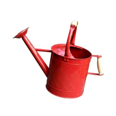 Imagem de Baoblaze Regador de metal, aspersor de jardinagem, chaleira, pega confortável, pulverizador fino multiuso grande para plantas internas e externas