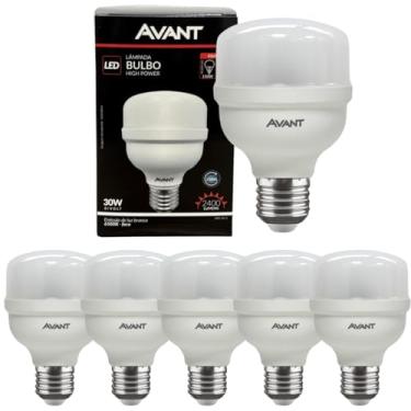 Imagem de Lâmpada Led Bulbo Alta Potência 30w Branco Frio E27 Avant (Kit 5 Unidades)