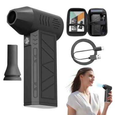 Imagem de Soprador Turbo | Ventilador Portátil Exterior Ar Comprimido Para Poeira - Secador Portátil De Mão Com 3 Velocidades Ajustáveis Acessórios De Limpeza Para Ciclismo Teclado PC
