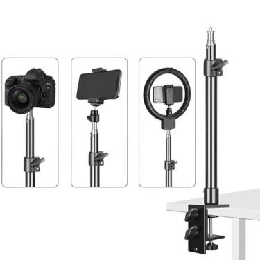 Imagem de Suporte Mesa Telescópico 100cm Braçadeira Para Câmera E Led - WorldVie