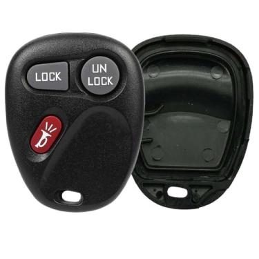 Imagem de AKS KEYS Novo chaveiro remoto de substituição com 3 botões para Buick, Cadillac, Chevrolet, GMC, Isuzu, Pontiac, Oldsmobile, Saturn – modelos 1998–2009 – Apenas Shell, sem eletrônicos (1)