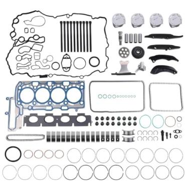 Imagem de GOIPKO 11317617472 Kit de distribuição de junta de pistão de reconstrução do motor adequado para BMW Mini 330i F30 F32 F36 G20 G30 B46 B48 2.0T Substituição # 11317617474, 11317617488