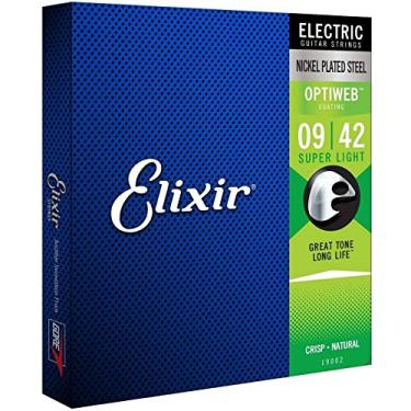 Imagem de Encordoamento .009 Elixir 19002, para Guitarra, Super Light Optiweb
