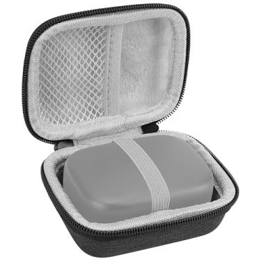 Imagem de Geekria Estojo de transporte para microfone para criadores compatível com Hollyland Lark A1, Rode Wireless Micro, Boya mini, Maono Wave T1 Mini capa de carregamento, bolsa de viagem rígida para