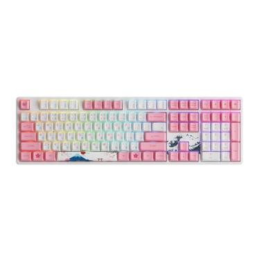 Imagem de Teclado Mecânico Akko 5108S World Tour Tokyo Gateron Pink Lubrificado