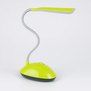 Imagem de Luminária LED de Mesa com Pescoço Flexível, Luz de Leitura Recarregável a pilha, Base Estável, (Verde)