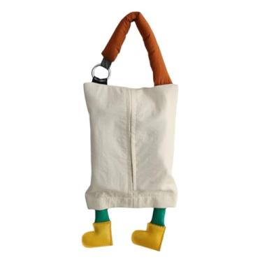 Imagem de ＫＬＫＣＭＳ Suporte para Lenços de Papel para Carro, Organizador de Toalhas de Papel, Caixa para Lenços, Branco